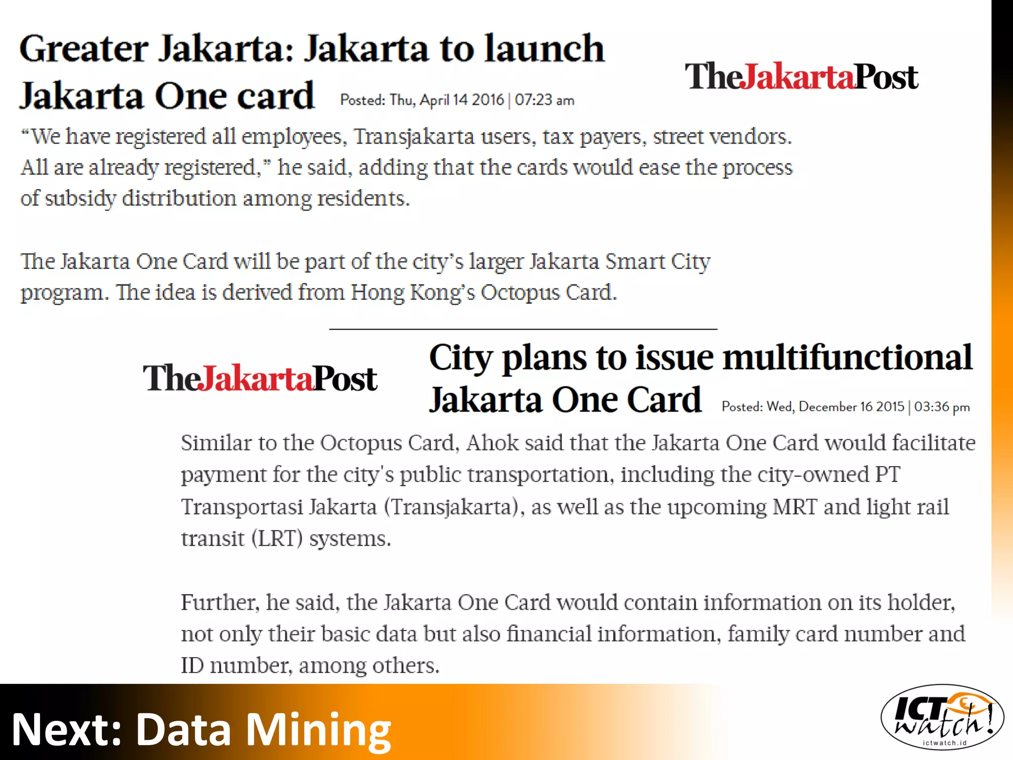 Next: Data Mining
 
