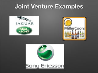 Joint Venture Examples

 