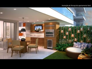 Ilustração do Terraço do apartamento Yard
 
