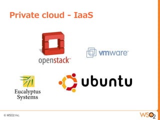 Private cloud - IaaS
 