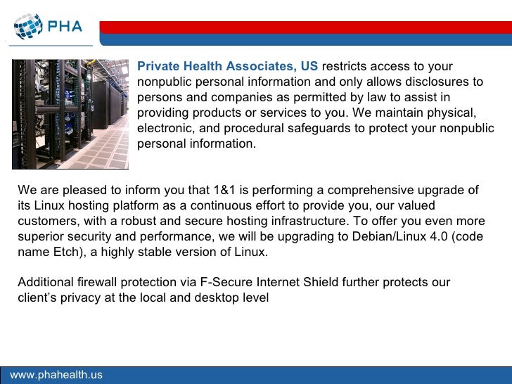 Private Health Associates, U.S. Health, Medical & Life