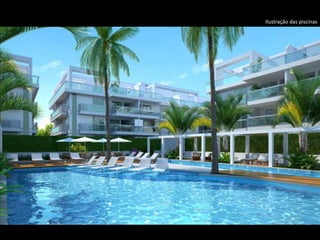 Ilustração das piscinas
 