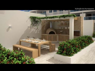 Ilustração da churrasqueira
 