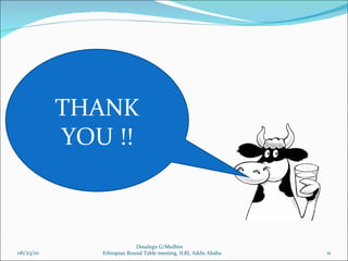 Experiences of Private Artificial Insemination Services in Ethiopia