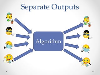 Separate Outputs
Algorithm
 
