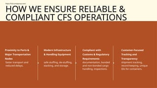 PRIVATE CFS OPERATORS by Fulcrum Group Mumbai | PPTX