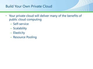 Private cloud 201 how to build a private cloud | PPTX