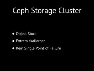 Ceph Komponenten
 