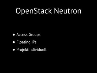 Netzwerktopologie
in Horizon
 