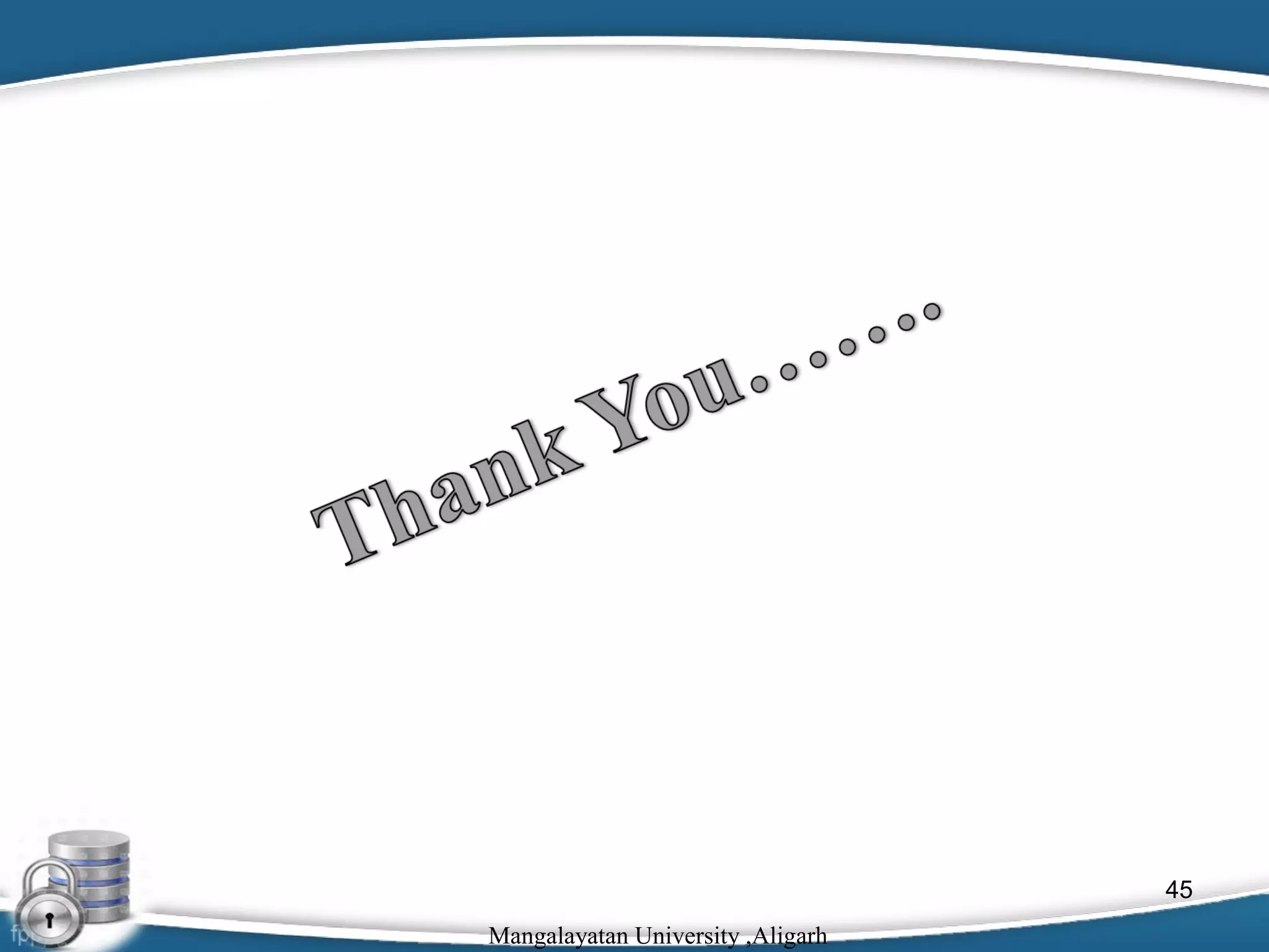 45
Mangalayatan University ,Aligarh

 