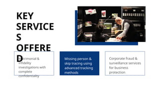 Discreet Service Example Private Detective Malaysia Discreet Investigation Services. | PPTX