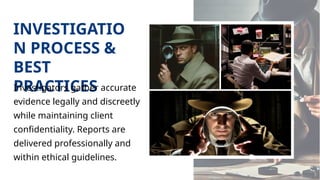 Discreet Service Example Private Detective Malaysia Discreet Investigation Services. | PPTX