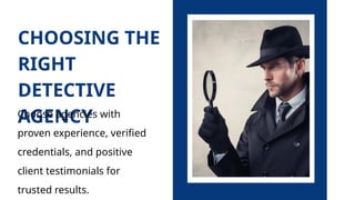 Discreet Service Example Private Detective Malaysia Discreet Investigation Services. | PPTX