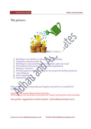 Private equity funding process