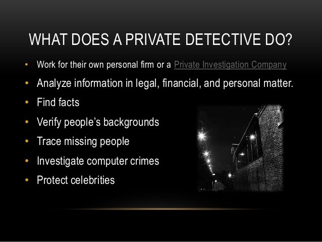 Private Investigator Classes