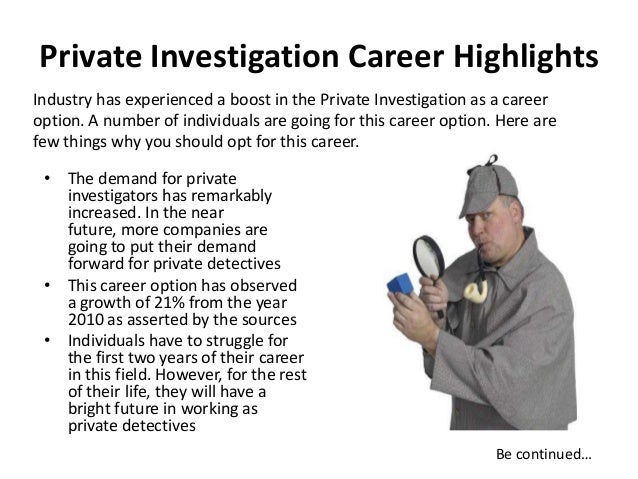 a new career option investigator investigator career