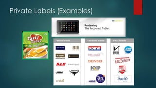 Private Labels (Examples)
 