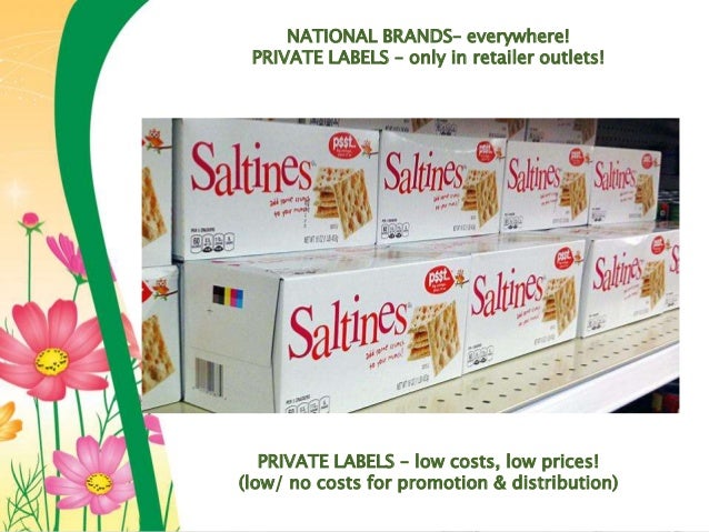 Private label vs national brands