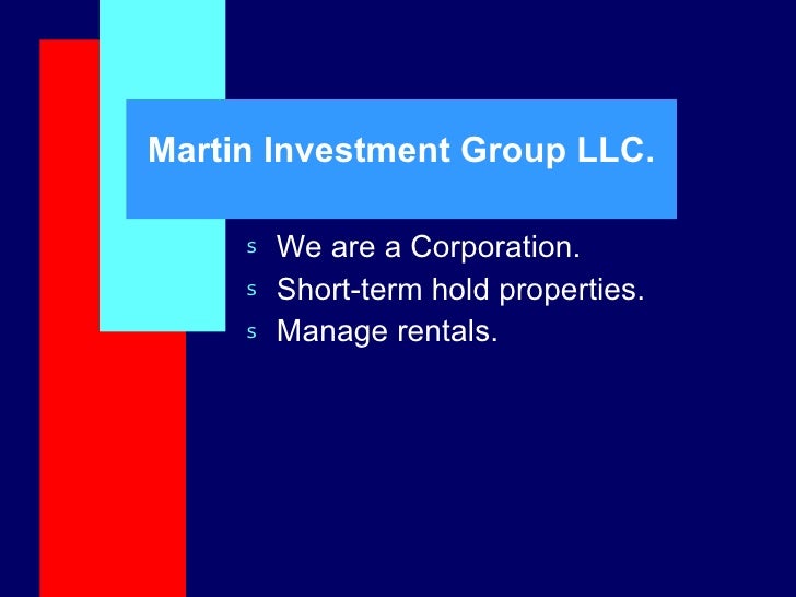 Martin Investment Properties Llc Martin Investment Properties Llc