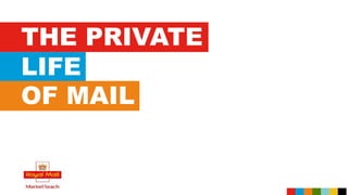 THE PRIVATE
LIFE
OF MAIL
 