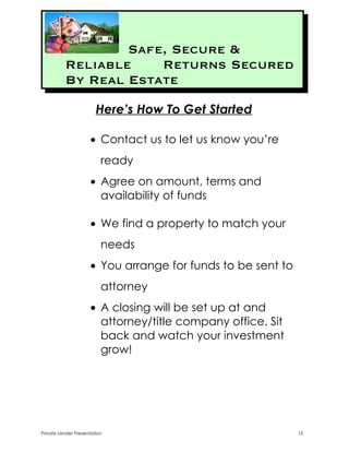 Private Money Presentation