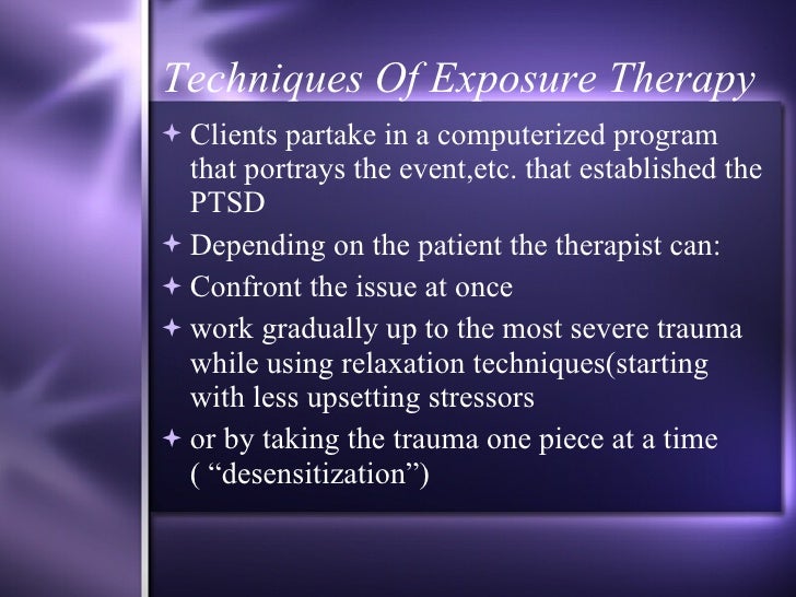 PTSD Exposure Therapy