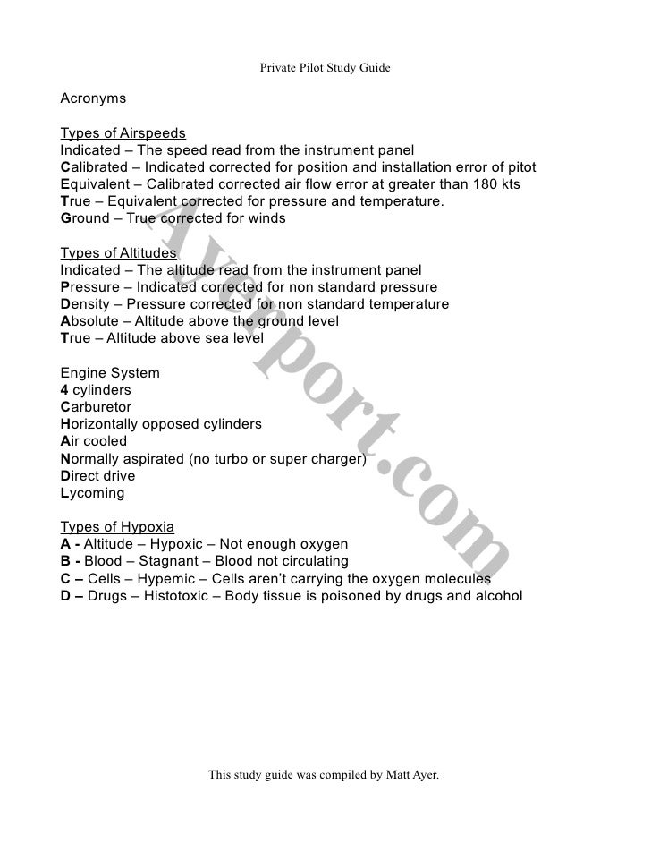 Private Pilot Study Guide private-pilot-study-guide
