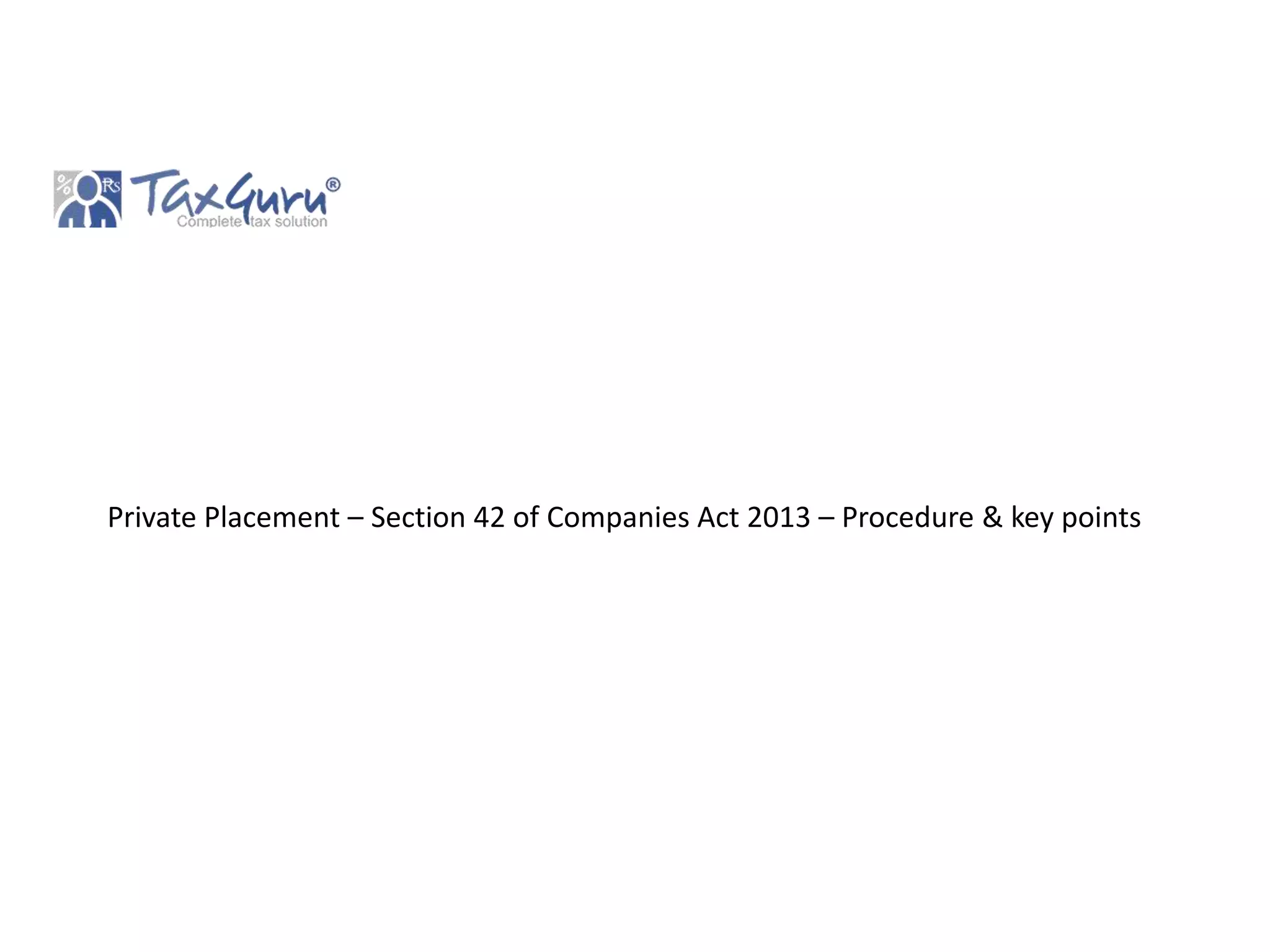 Section 42 Form.pdf Private Placement – Section 42 of Companies Act 2013.pptx