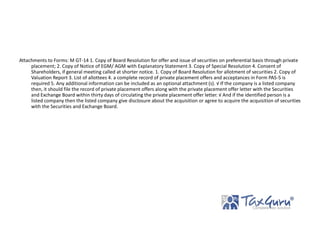 Section 42 Form.pdf Private Placement – Section 42 of Companies Act 2013.pptx