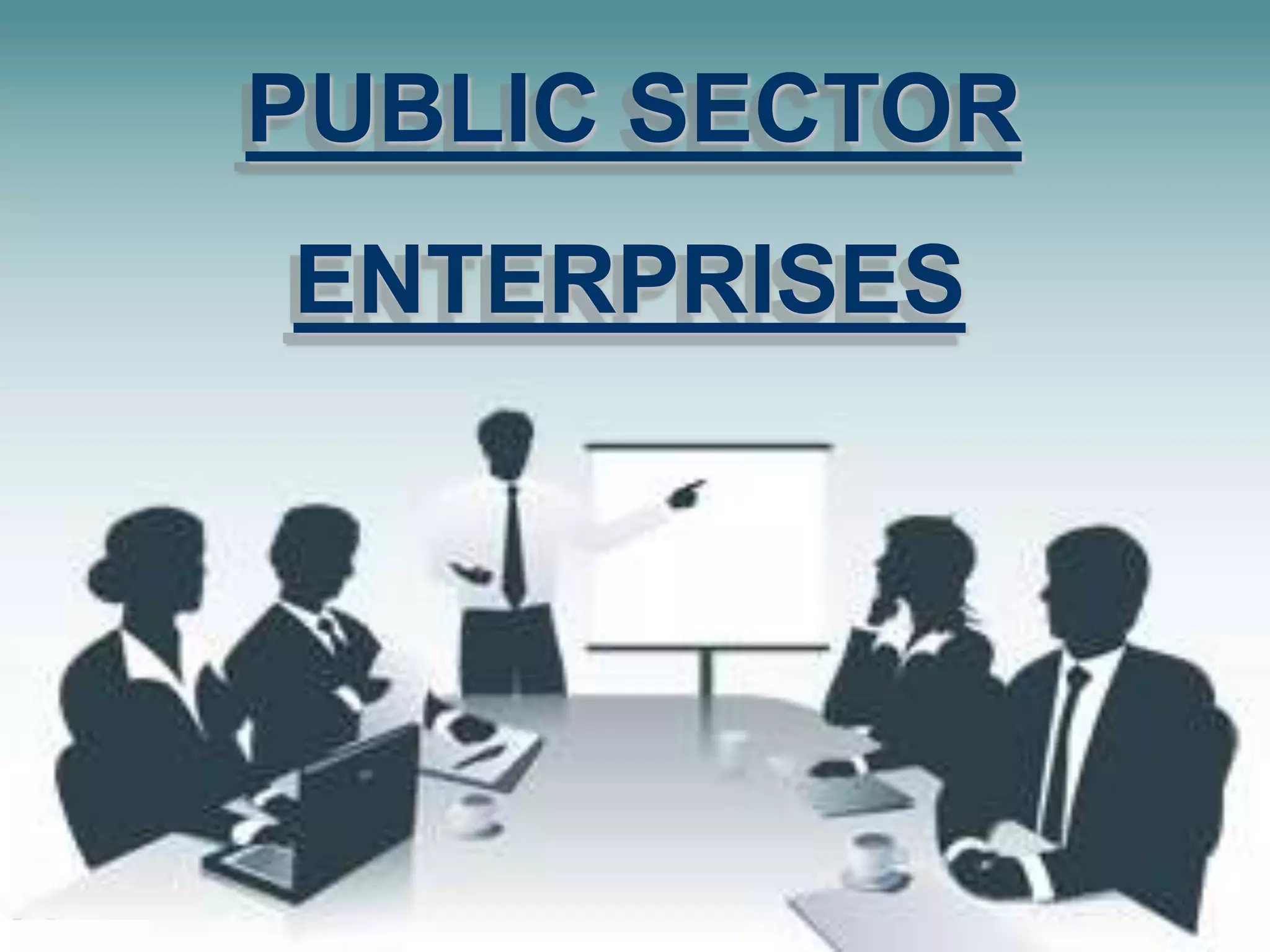 PUBLIC SECTOR
ENTERPRISES
 