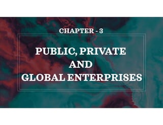 Private, public & global enterprises | PDF