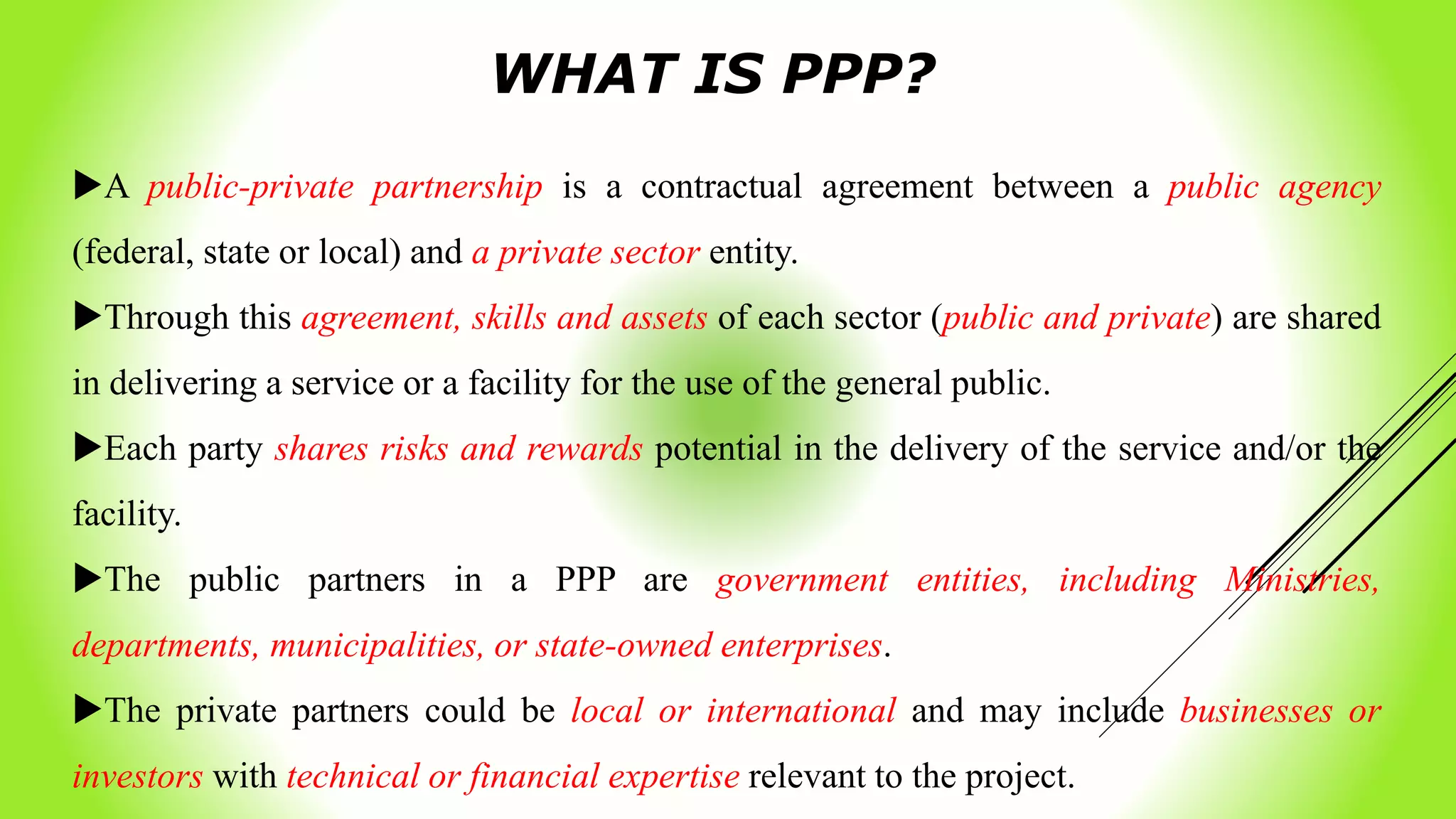 Private public partnership in agriculture | PPTX