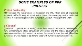 Private public partnership in agriculture | PPTX