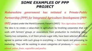 Private public partnership in agriculture | PPTX
