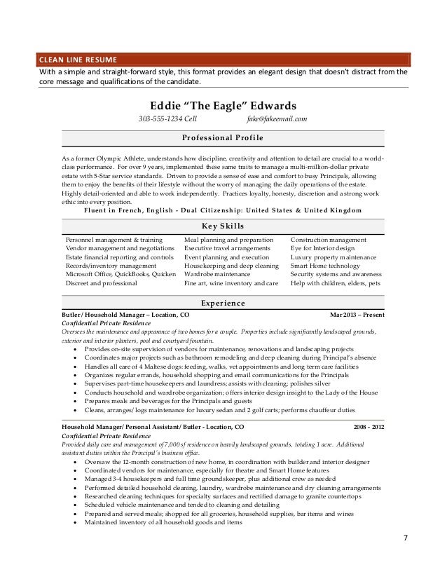 resume templates for the modern household manager discreetly modern resume template