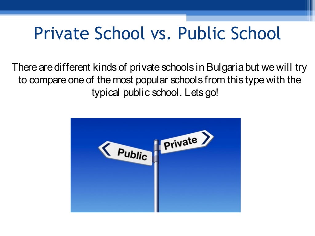 Private vs public school