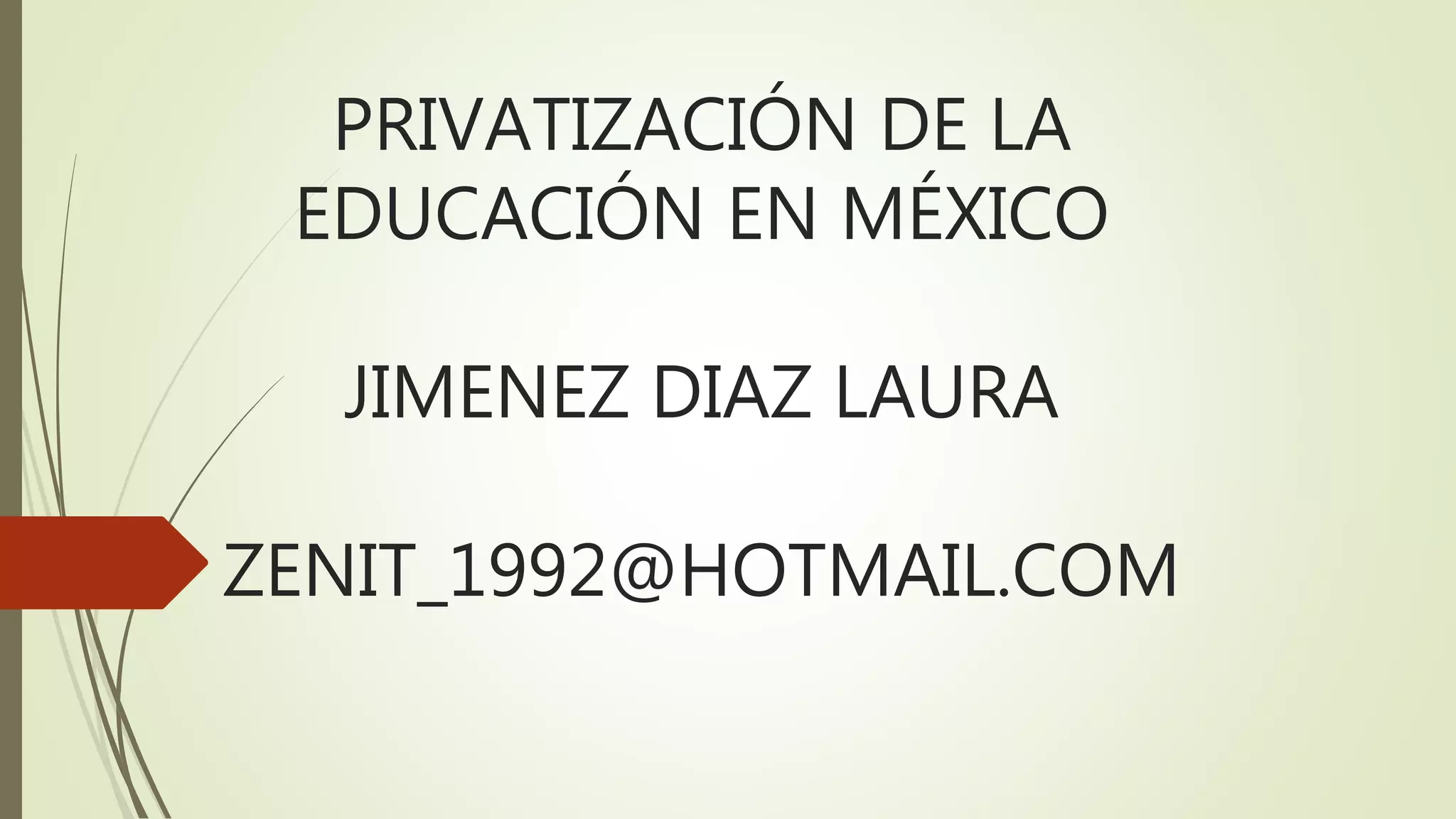 Privatizacion de la educacion en mexico | PPTX