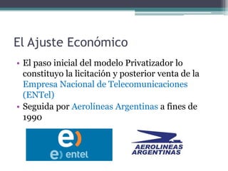 Privatizaciones en Argentina | PPSX