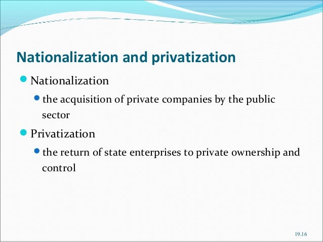 Privatization and Pakistan