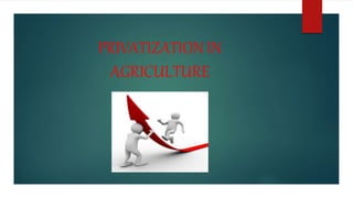 PRIVATIZATION IN
AGRICULTURE
 