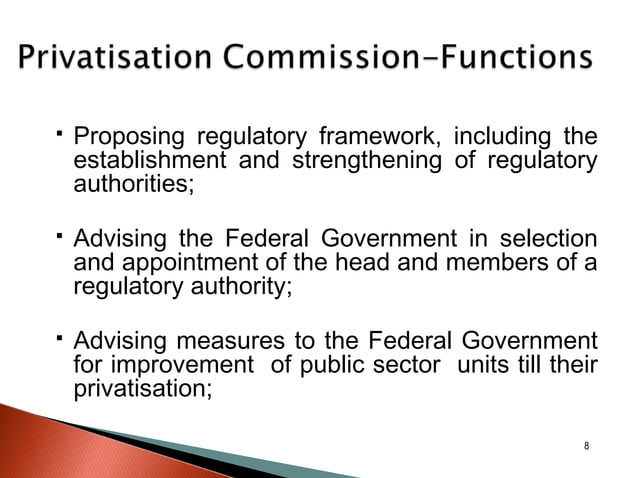 Privatisation in Pakistan-Challenges and Prospects