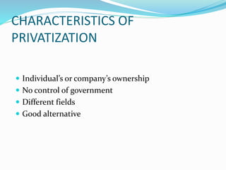Privatization ppt | PPTX
