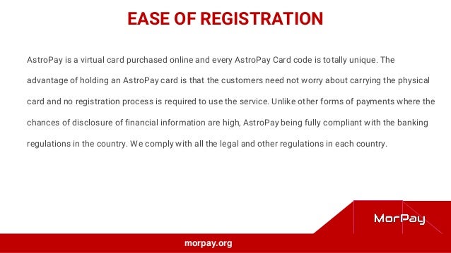 Privileges Of Using Virtual Card Like Astropay