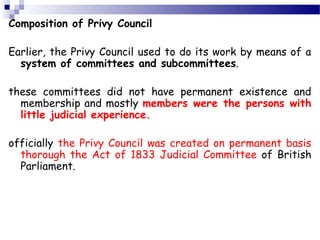 Privy council | PPT