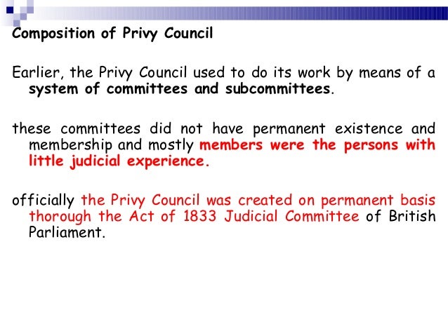 Privy council