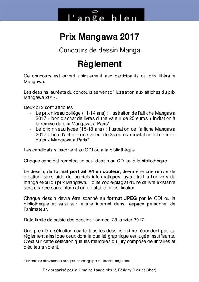 Règlement Concours Mangawa Et Revue De Presse