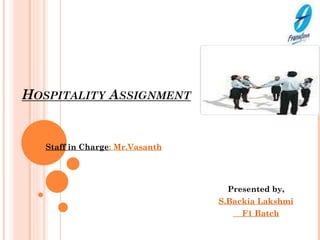 Presented by, S.Backia Lakshmi F1 Batch Staff in Charge : Mr.Vasanth 