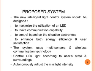 Energy Efficient Intelligent LED Lighting System | PPTX