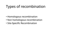Priya Bharala.pptx (concept of recombination) | PPTX