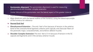Goniometry of upper limb | PPTX